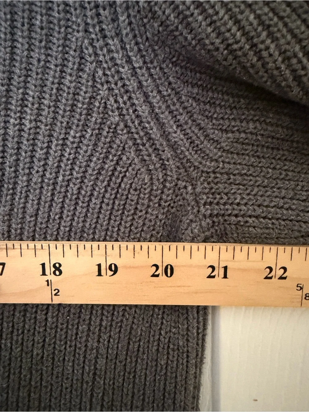Banana Republic Cotton Grey Suede Patch Sweater Size L